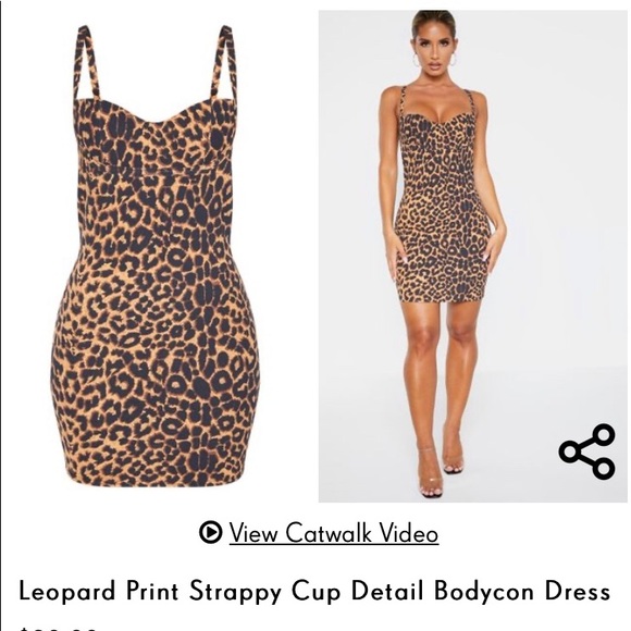 leopard strappy dress